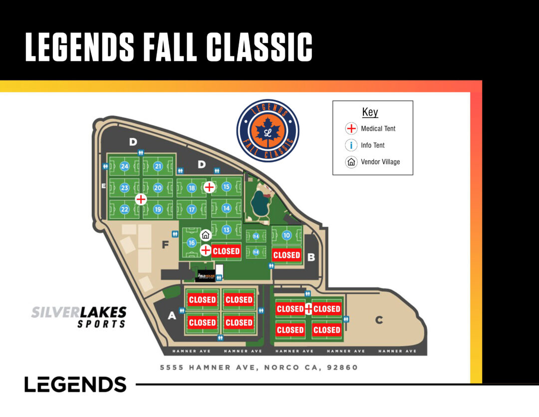 Legends Field Map Legends Fall Classic | LEGENDS LACROSSE