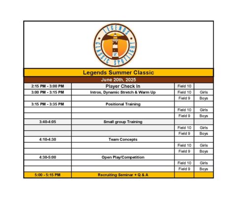 Legends Summer Classic Showcase LEGENDS LACROSSE